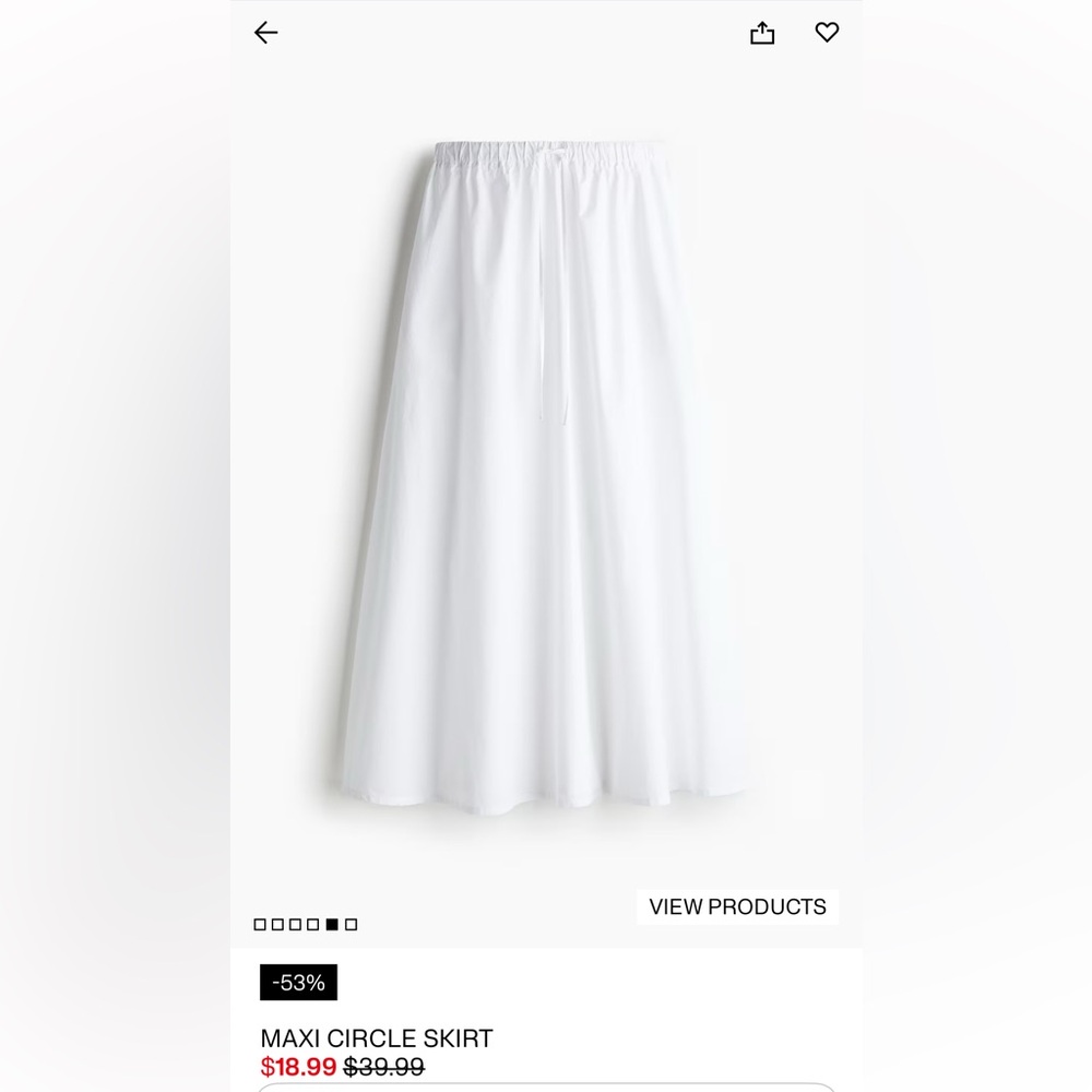 H&M Maxi Circle Skirt - M NWT